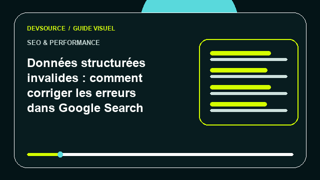 Animation éditoriale : Données structurées invalides : comment