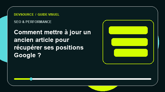 Animation éditoriale : Comment mettre à jour un ancien article pour