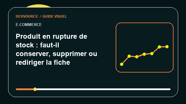Animation éditoriale : Produit en rupture de stock : faut-il