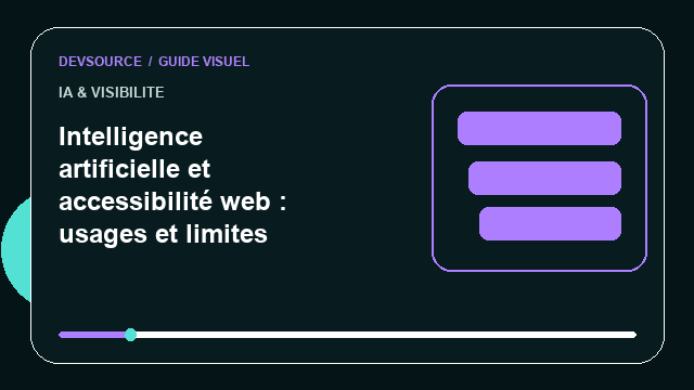 Animation éditoriale : Intelligence artificielle et accessibilité web