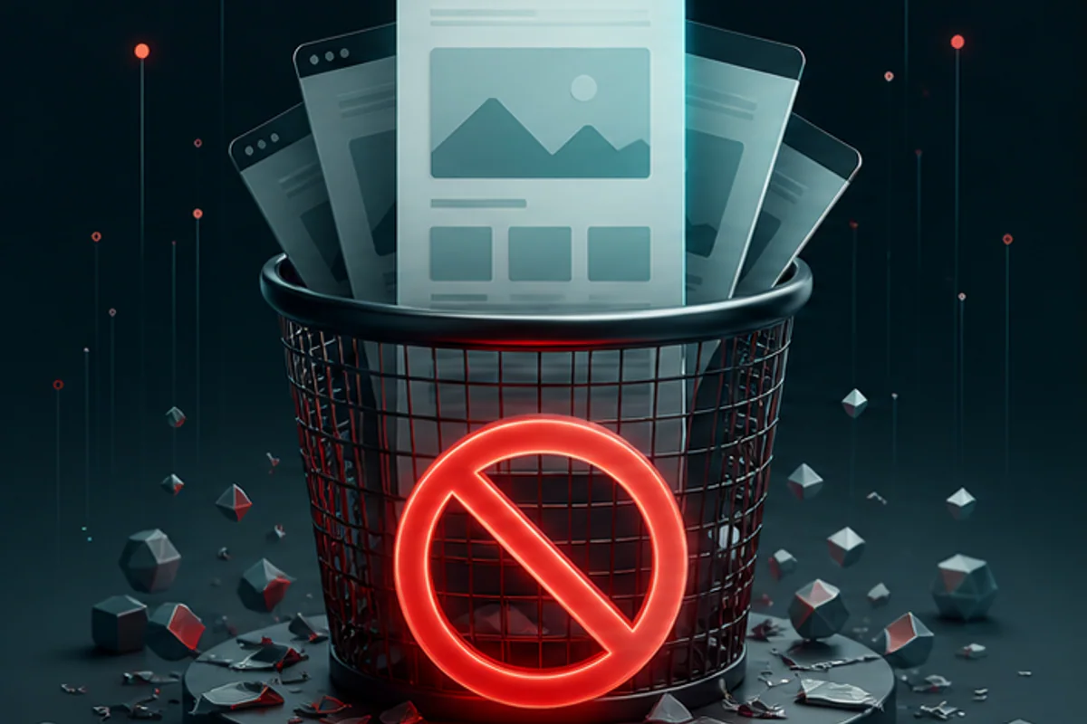 Illustration éditoriale de l’article « Récupérer des pages désindexées de Google »