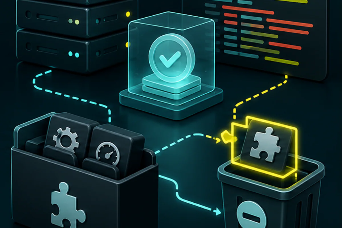 Illustration du diagnostic pour « Réagir lorsqu’un plugin bloque un site WordPress » : analyse des signaux techniques avant correction