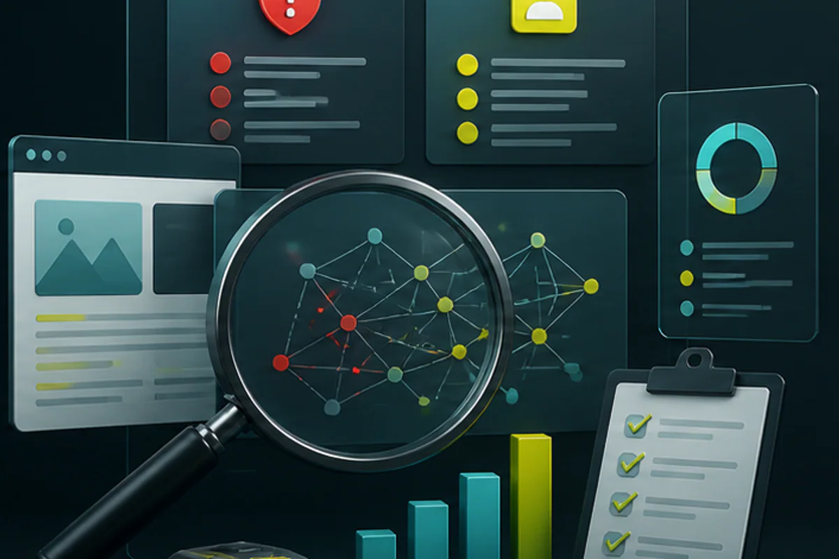 Illustration du diagnostic pour « Distinguer un site piraté d’un site pénalisé par Google » : analyse des signaux techniques avant correction
