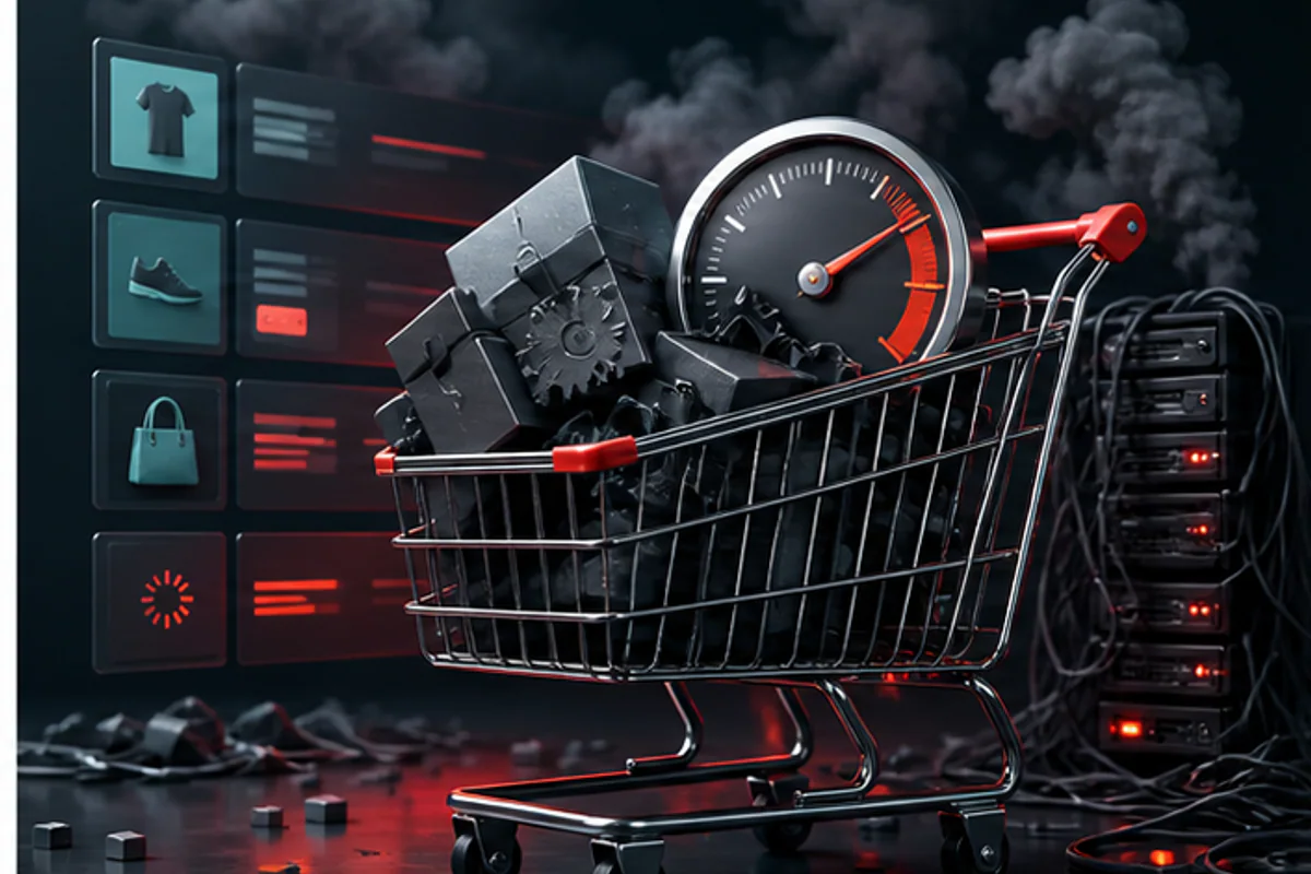 Illustration éditoriale : Accélérer une boutique WooCommerce trop