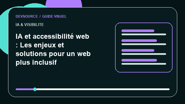 Animation éditoriale : IA et accessibilité web