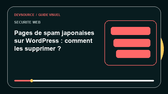 Animation éditoriale : Supprimer les pages de spam japonaises sur