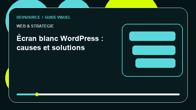 Animation éditoriale : Résoudre un écran blanc sur WordPress