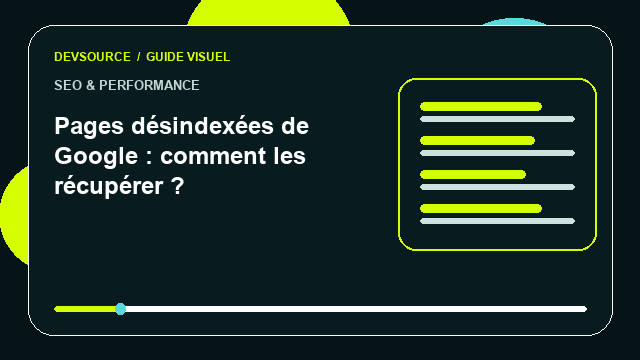 Animation éditoriale : Récupérer des pages désindexées de Google