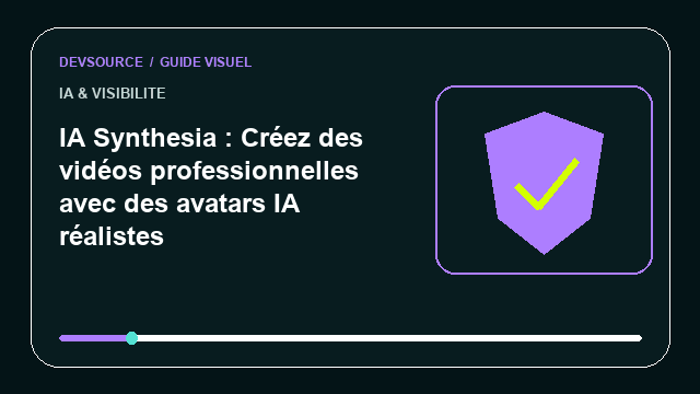 Animation éditoriale : Synthesia : créer des vidéos avec l’IA