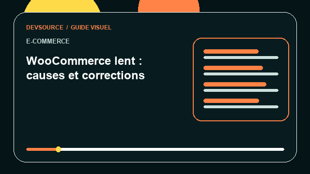 Animation éditoriale : Accélérer une boutique WooCommerce trop lente