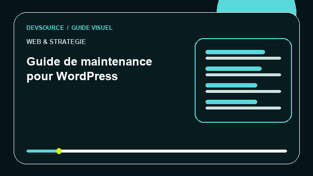Animation éditoriale : Guide de maintenance pour WordPress