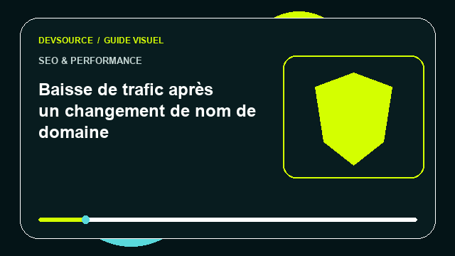 Animation éditoriale : Baisse de trafic après un changement de nom de