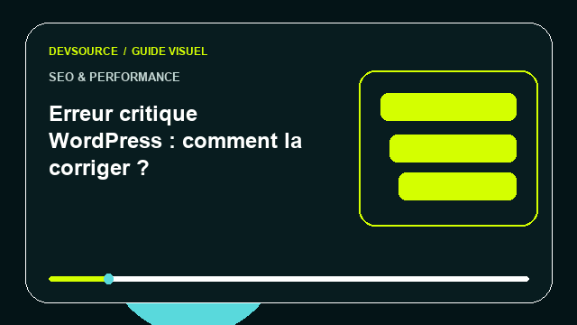 Animation éditoriale : Erreur critique WordPress : comment la