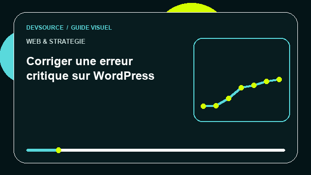 Animation éditoriale : Corriger une erreur critique sur WordPress