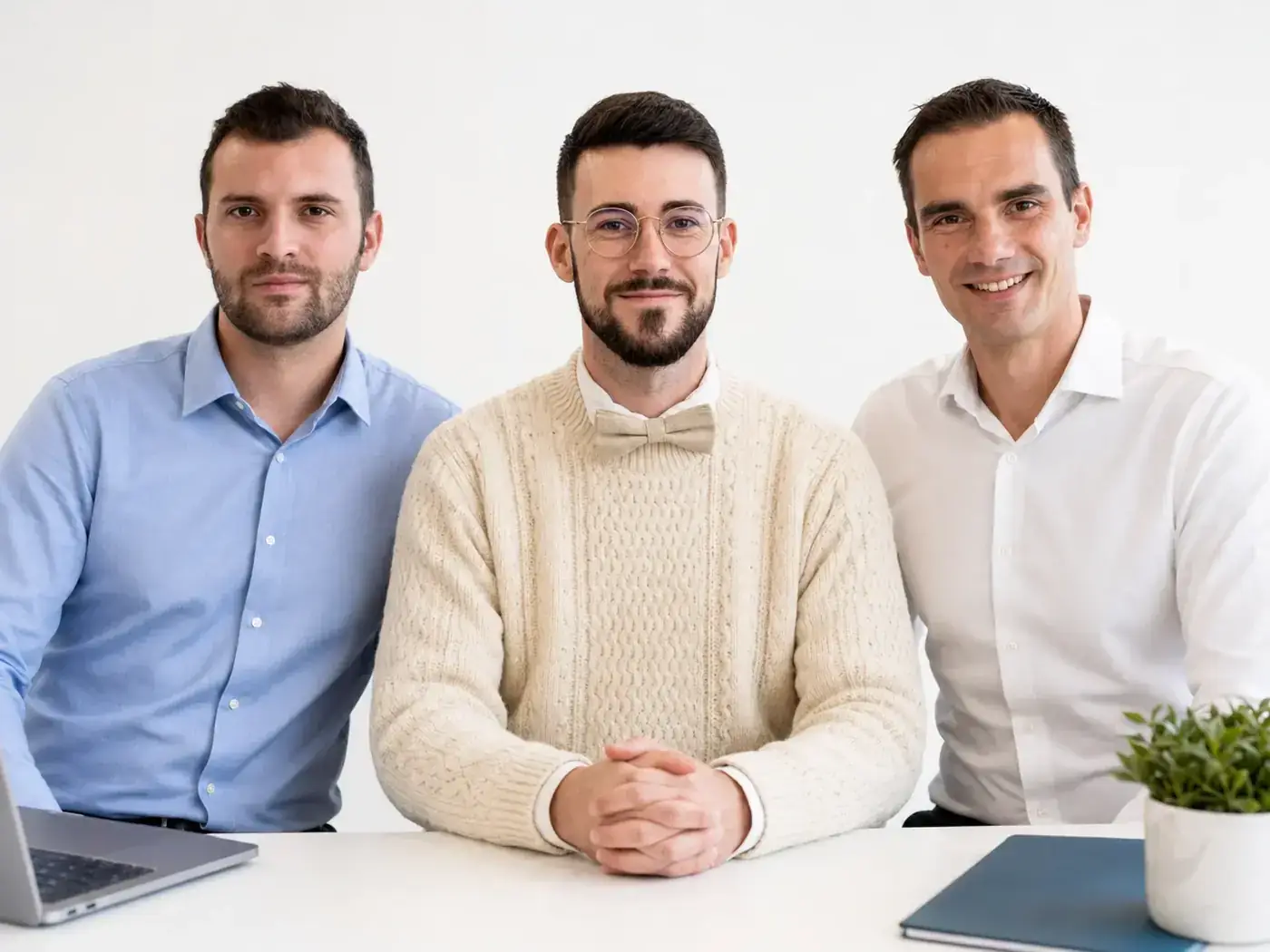 L’équipe Devsource : Maxime Guinard, Antoine Jacoty et François Castets