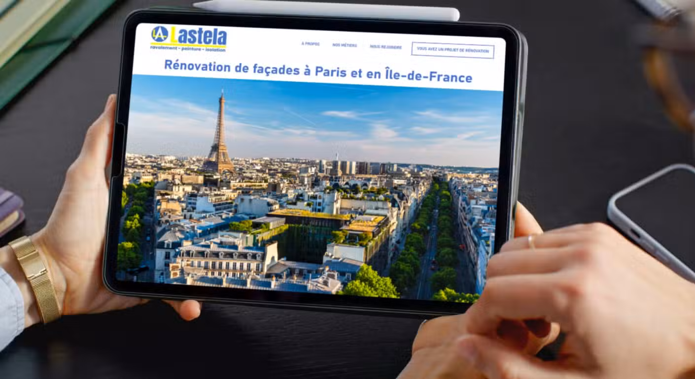Site internet Lastela réalisé par Devsource