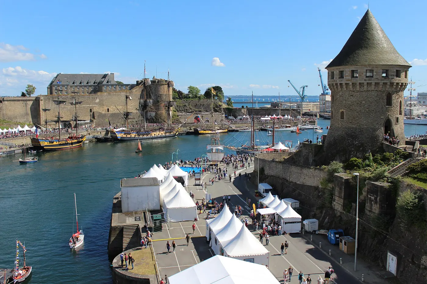 Vue de Brest pour illustrer un projet de création de site internet local