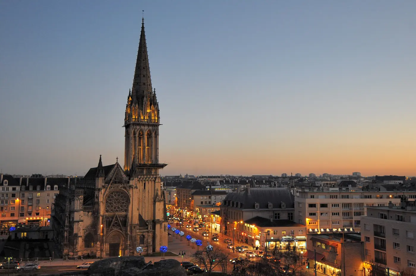 Vue de Caen pour illustrer un projet de création de site internet local