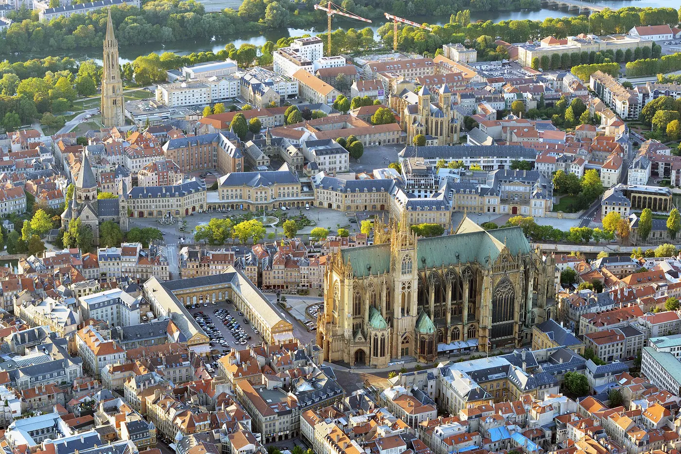 Vue de Metz pour illustrer un projet de création de site internet local