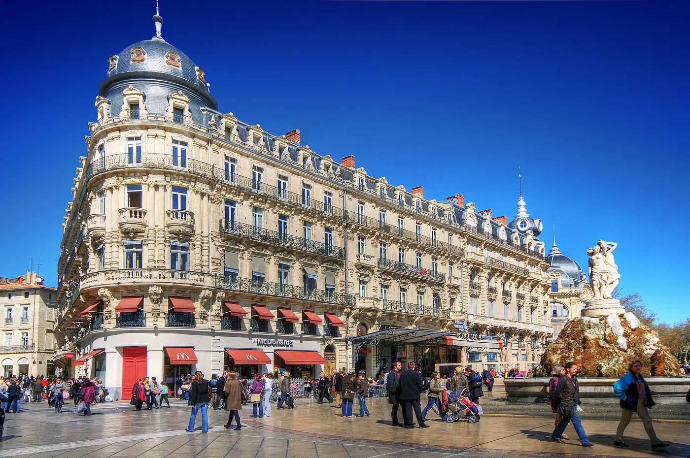 Vue de Montpellier pour illustrer un projet de création de site internet local