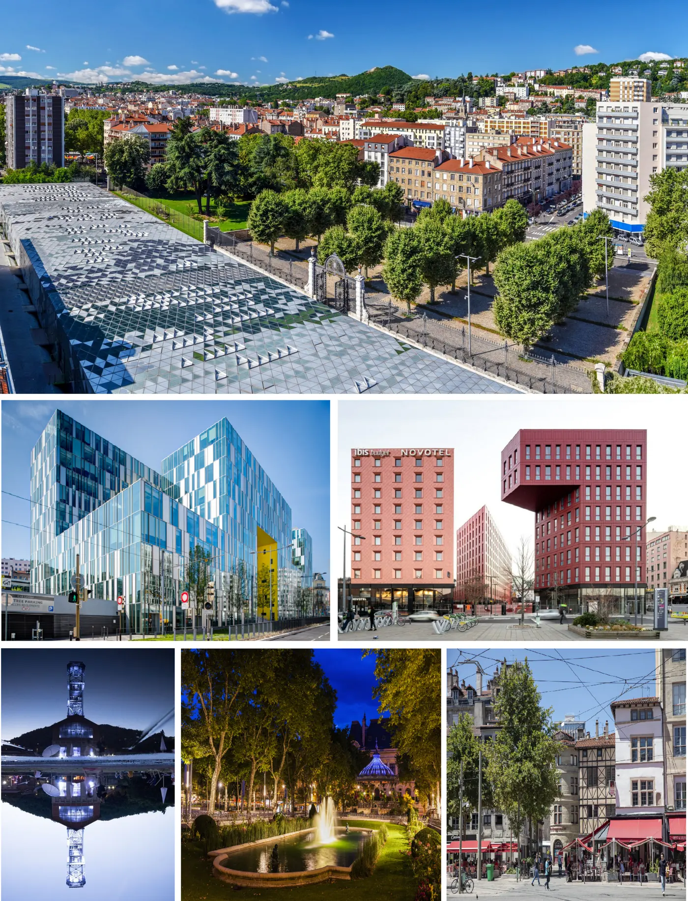 Vue de Saint Etienne pour illustrer un projet de création de site internet local
