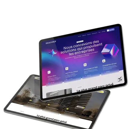 Création de site pour architectes — Site pour architecte : portfolio et demandes de projet Interfaces web conçues par Devsource